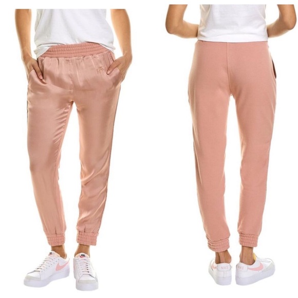 RtA Sydney Jogger Pant Dusty Rose Womens Size Small Pull-On Pockets Stretch NEW‎
